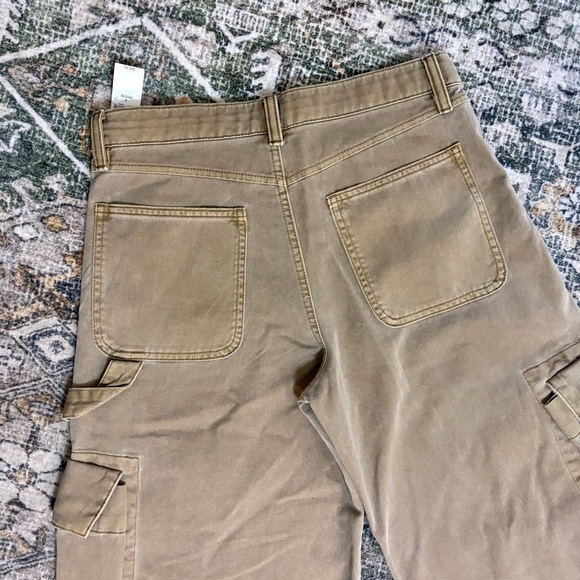 NWT Gap Women's  Baggy Cargo Khaki Pants Tan Cargo Pants Size 2 Petite - Picture 10 of 16